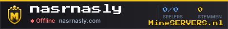 Banner van nasrnasly met de actuele serverstatus